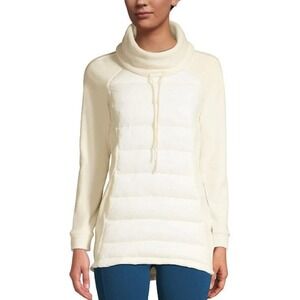 Lands' End Fleece Pullover Primaloft Quilted Turtleneck Puffer‎ Jacket Size 3X